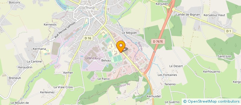 localisation de l'entreprise LE MONTE-ESCALIER BRETON à LOCMINE