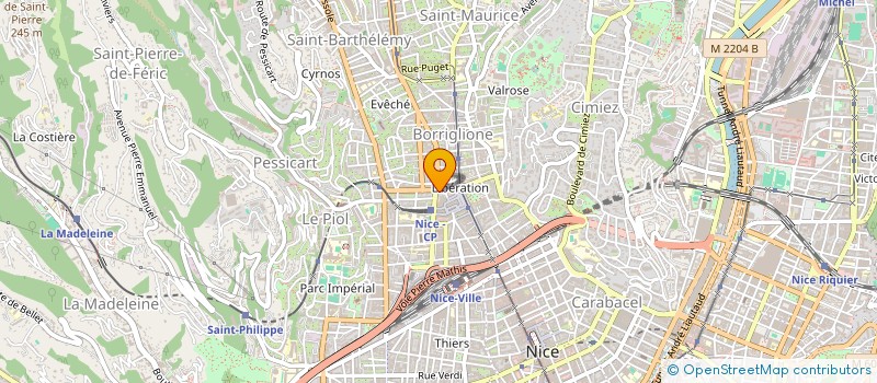 localisation de l'entreprise LE MONTEDORO à NICE