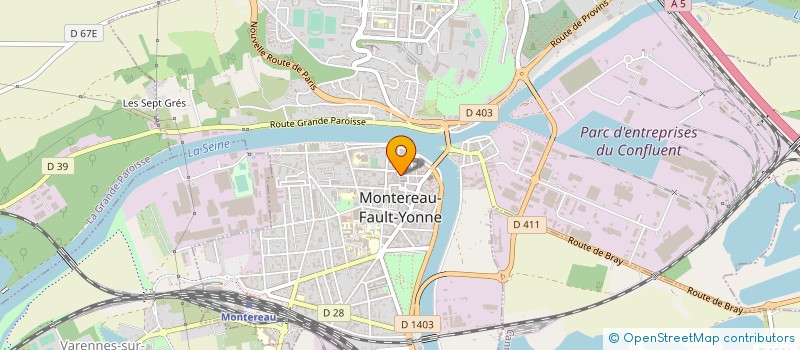 localisation de l'entreprise LE MONTERREY  MONTEREAU-FAULT-YONNE