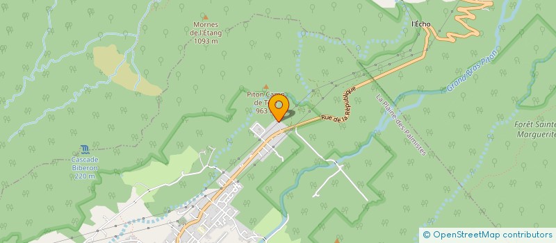 localisation de l'entreprise LE MONTFLEURY  LA PLAINE-DES-PALMISTES