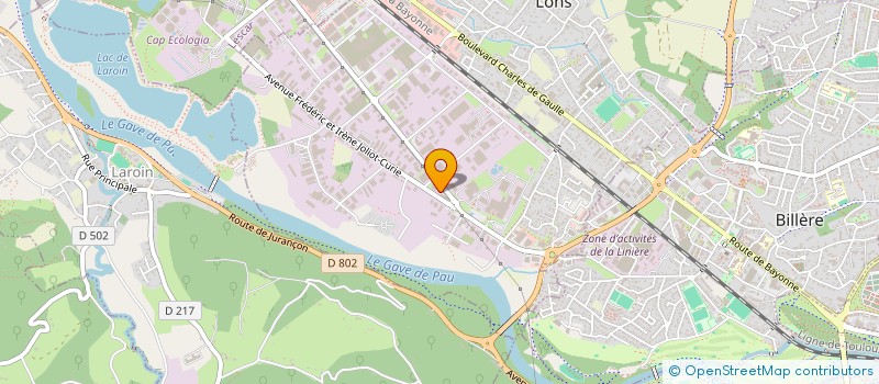 localisation de l'entreprise LE MONTGOLFIER  LONS