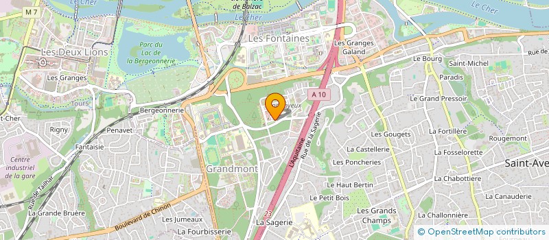 localisation de l'entreprise LE MONTJOYEUX LC à TOURS