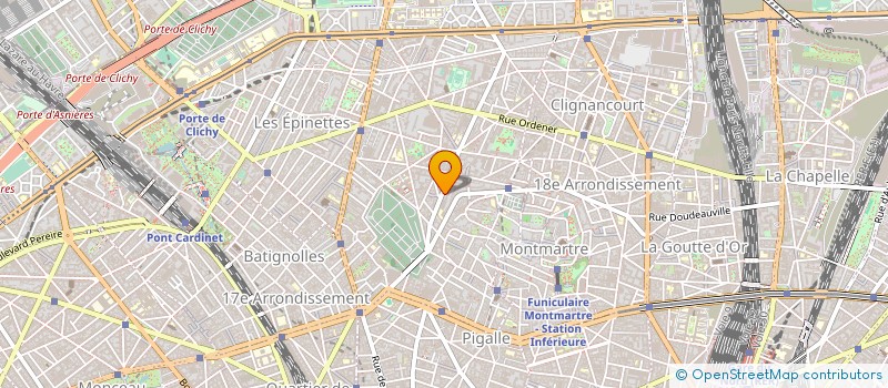 localisation de l'entreprise LE MONTMARTRAIN à PARIS