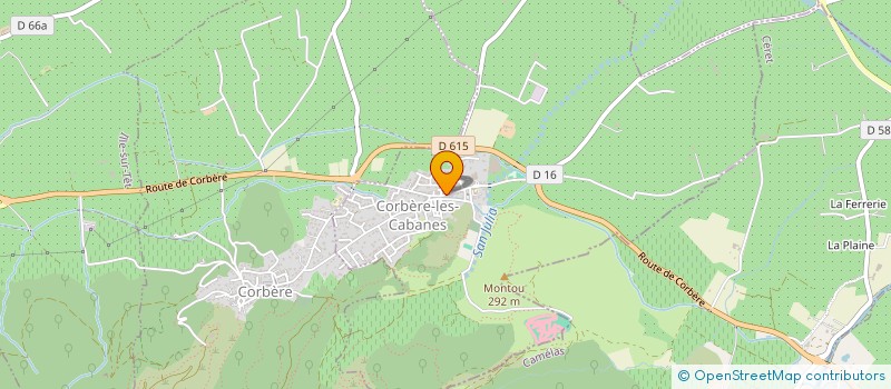 localisation de l'entreprise LE MONTOU  CORBERE-LES-CABANES