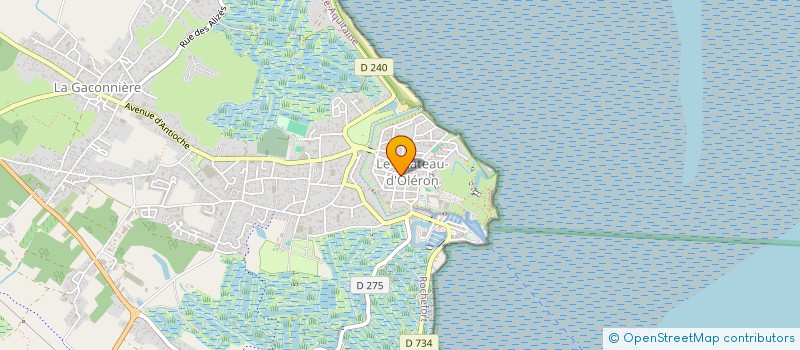 localisation de l'entreprise LE MONTRACHET  LE CHATEAU-D'OLERON