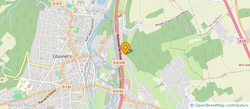 localisation de l'entreprise LE MOOD LOUNGE  LOUVIERS