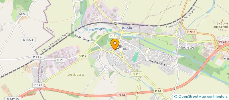 localisation de l'entreprise LE MOOD' RAISIN  HOUDAN