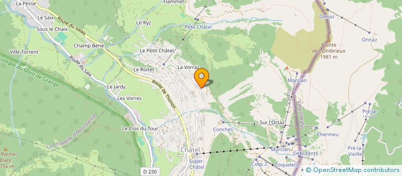 localisation de l'entreprise LE MORCLAN à CHATEL