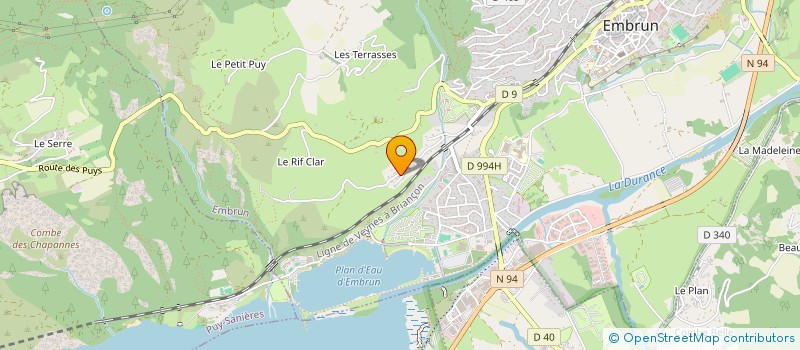 localisation de l'entreprise LE MORGON 1  EMBRUN