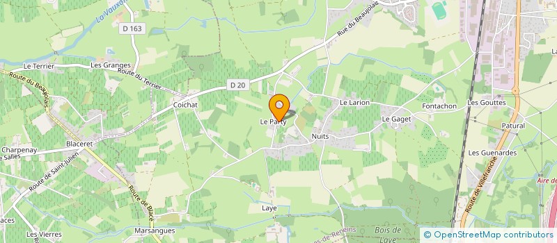 localisation de l'entreprise LE MORIOT  SAINT-GEORGES-DE-RENEINS