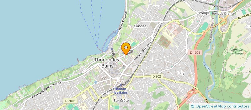 localisation de l'entreprise LE MOSAIQUE à THONON-LES-BAINS