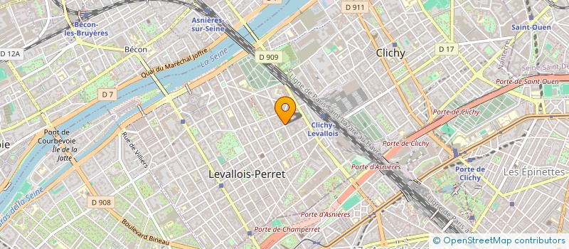 localisation de l'entreprise LE MOSAIQUE à LEVALLOIS-PERRET