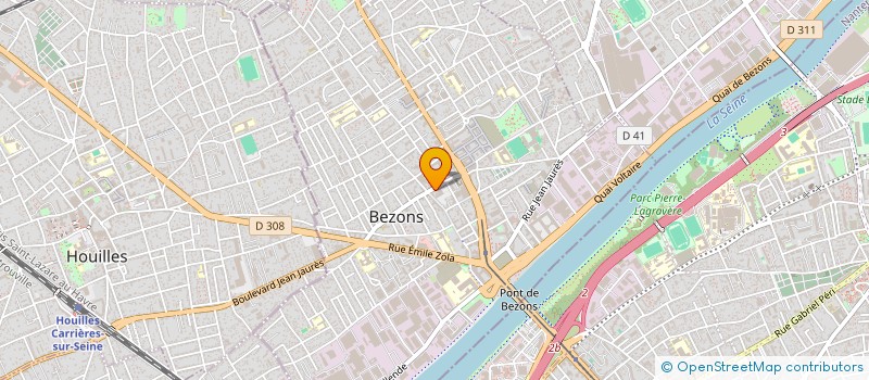 localisation de l'entreprise LE MOSAIQUE à BEZONS