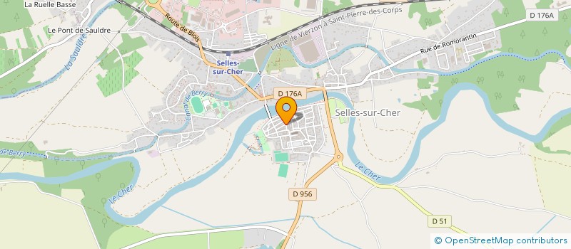 localisation de l'entreprise LE MOTEUR ARCHITECTURAL à SELLES-SUR-CHER