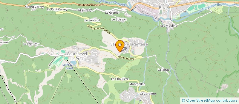 localisation de l'entreprise LE MOUCHAT à COURCHEVEL