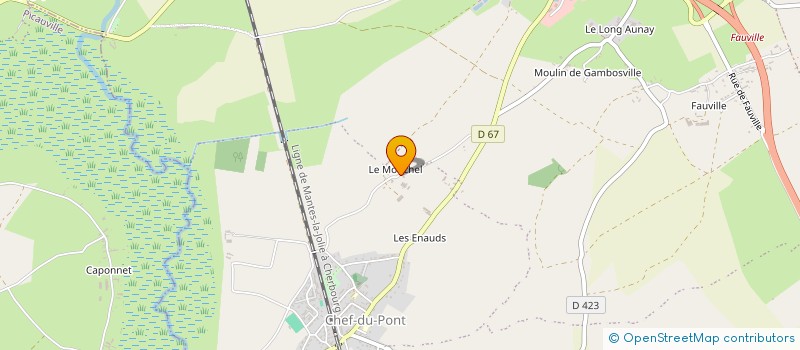 localisation de l'entreprise LE MOUCHEL à SAINTE-MERE-EGLISE