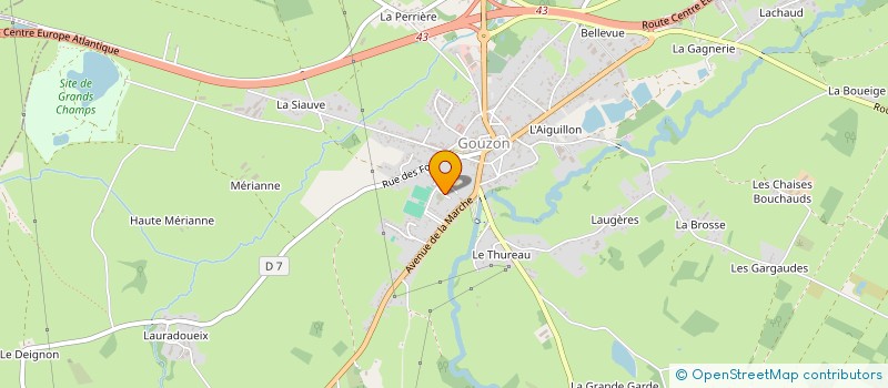 localisation de l'entreprise LE MOUCHEUR CREUSOIS à GOUZON