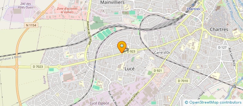 localisation de l'entreprise LE MOUILLAGE CHARTRAIN à LUCE