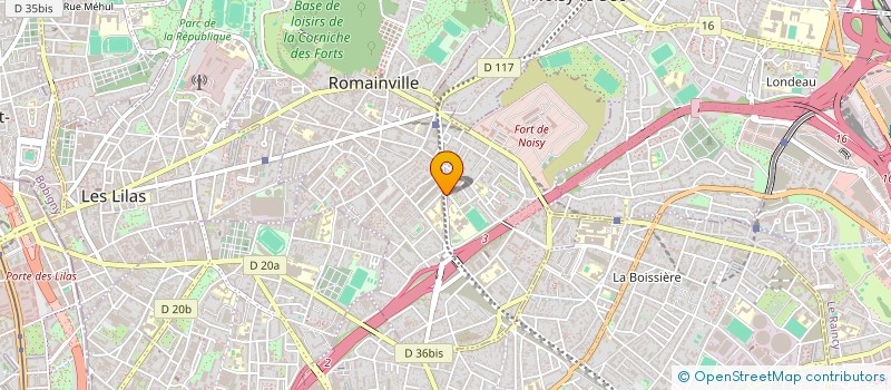localisation de l'entreprise LE MOUKRIS à ROMAINVILLE