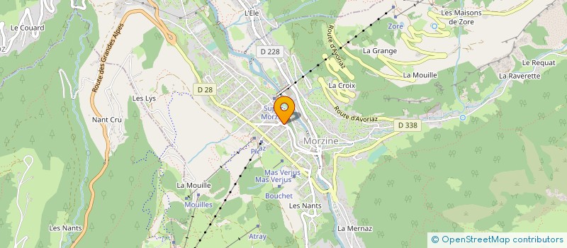 localisation de l'entreprise LE MOULE A TARTE à MORZINE