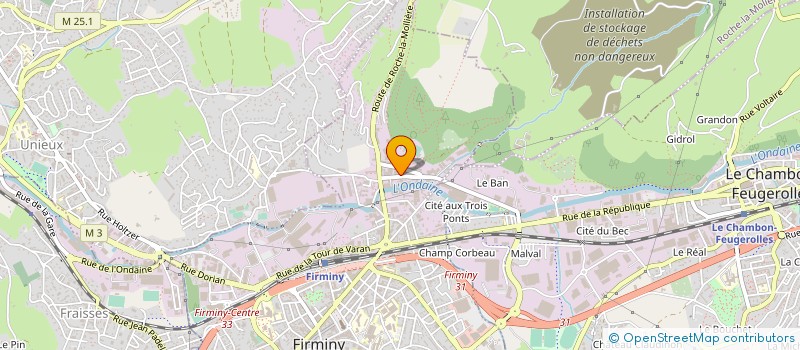 localisation de l'entreprise LE MOULE ACIER SERVICE  FIRMINY