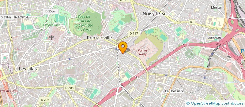 localisation de l'entreprise LE MOULEC JARDINIER PAYSAGISTE à ROMAINVILLE