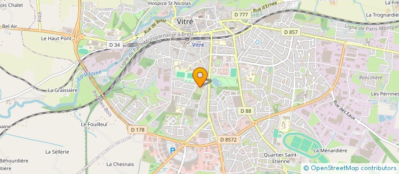 localisation de l'entreprise LE MOULEC KERISIT  VITRE