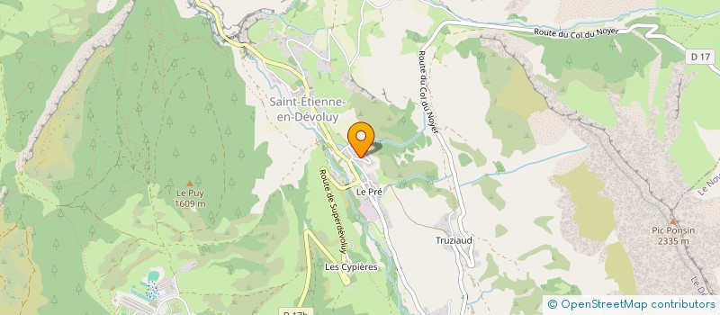 localisation de l'entreprise LE MOULESTRE  LE DEVOLUY