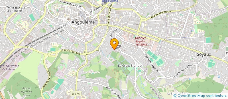 localisation de l'entreprise LE MOULIN 137 à ANGOULEME