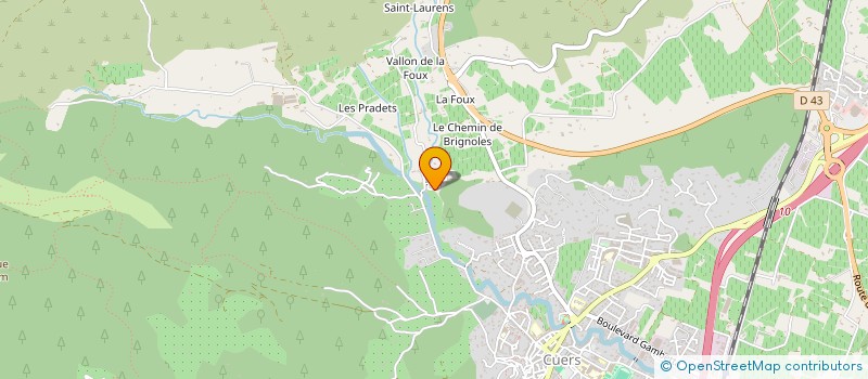 localisation de l'entreprise LE MOULIN à CUERS