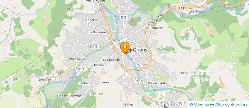 localisation de l'entreprise LE MOULIN à SAINT-GIRONS