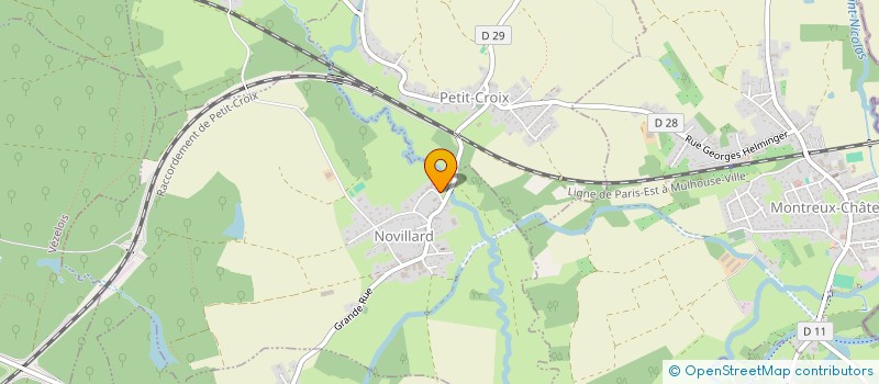 localisation de l'entreprise LE MOULIN  NOVILLARD