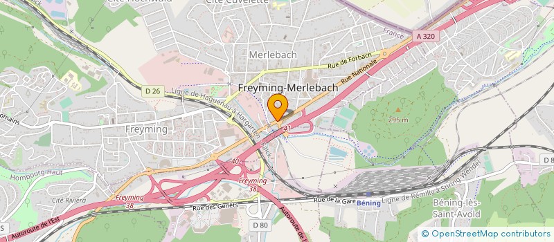 localisation de l'entreprise LE MOULIN  FREYMING-MERLEBACH