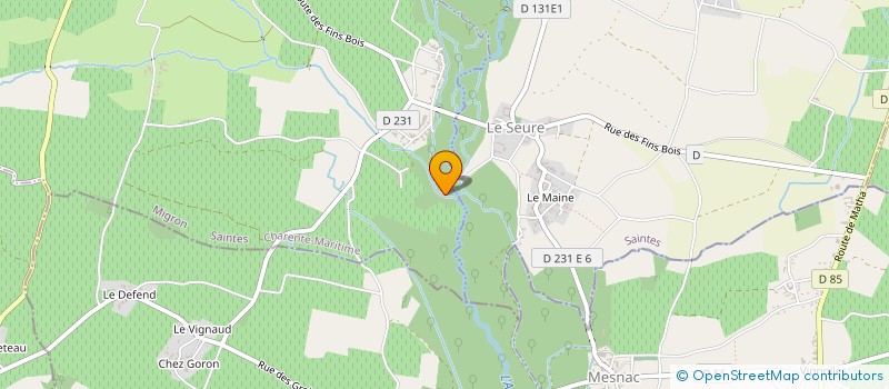 localisation de l'entreprise LE MOULIN  MIGRON