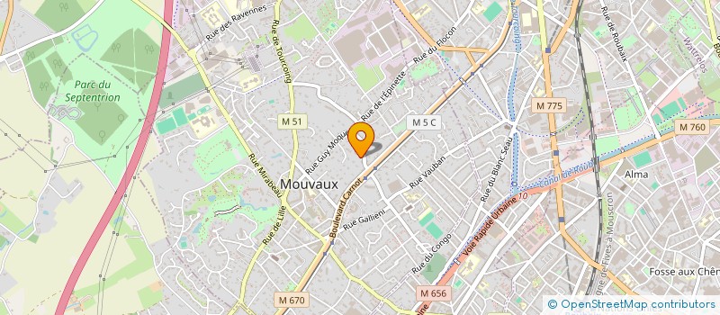 localisation de l'entreprise LE MOULIN  MOUVAUX