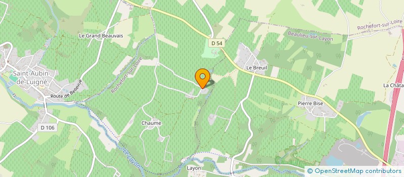 localisation de l'entreprise LE MOULIN  ROCHEFORT-SUR-LOIRE