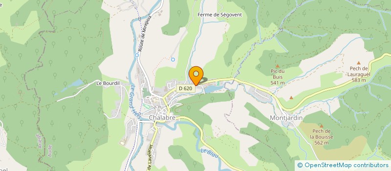 localisation de l'entreprise LE MOULIN  CHALABRE