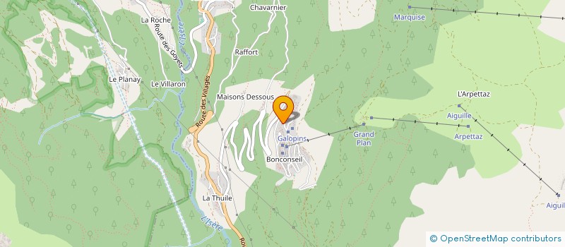 localisation de l'entreprise LE MOULIN  SAINTE-FOY-TARENTAISE