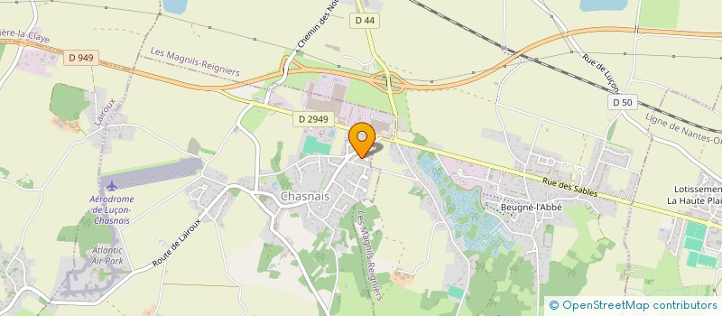 localisation de l'entreprise LE MOULIN  CHASNAIS