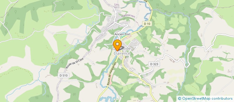 localisation de l'entreprise LE MOULIN  LA BASTIDE-CLAIRENCE