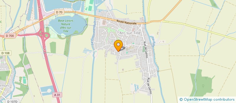 localisation de l'entreprise LE MOULIN  ARC-SUR-TILLE