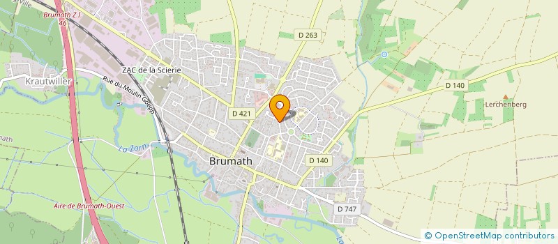 localisation de l'entreprise LE MOULIN  BRUMATH