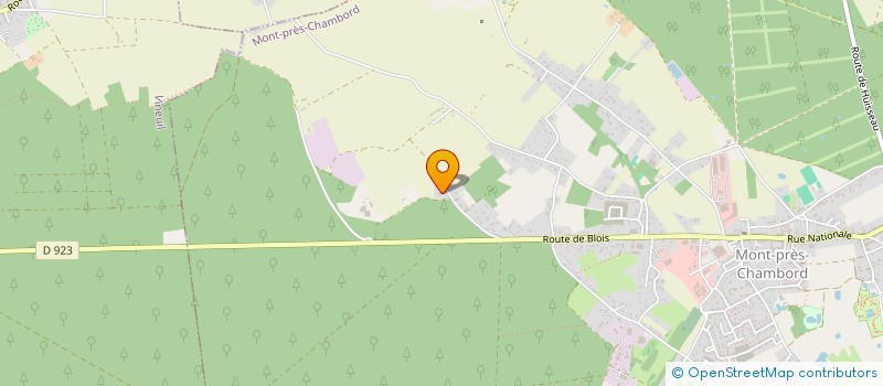 localisation de l'entreprise LE MOULIN A EAU DU BAS PESE  MONT-PRES-CHAMBORD