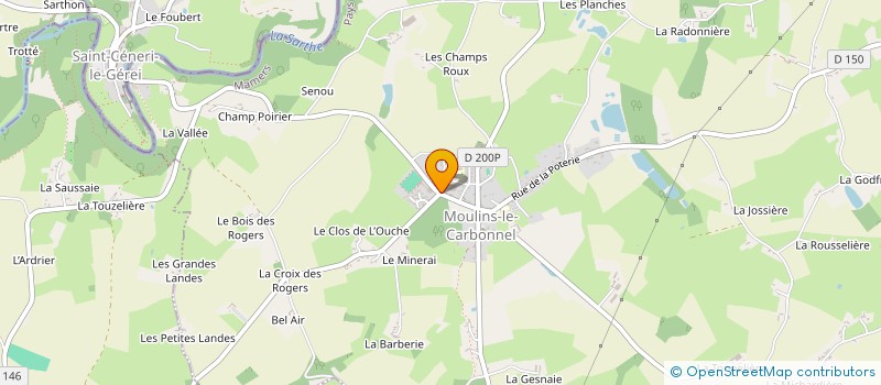 localisation de l'entreprise LE MOULIN A K-FE  MOULINS-LE-CARBONNEL