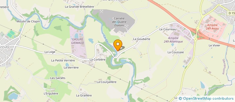 localisation de l'entreprise LE MOULIN A MIEL à SEVREMOINE