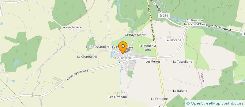 localisation de l'entreprise LE MOULIN A VENT  BEAUMONT-LOUESTAULT