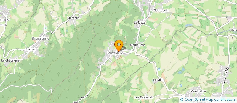 localisation de l'entreprise LE MOULIN A VENT  VINZIEUX