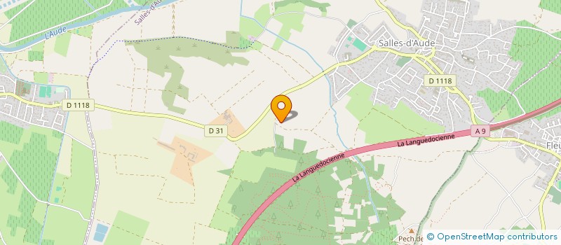 localisation de l'entreprise LE MOULIN BAS  SALLES-D'AUDE