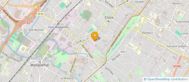 localisation de l'entreprise LE MOULIN BLEU à CROIX