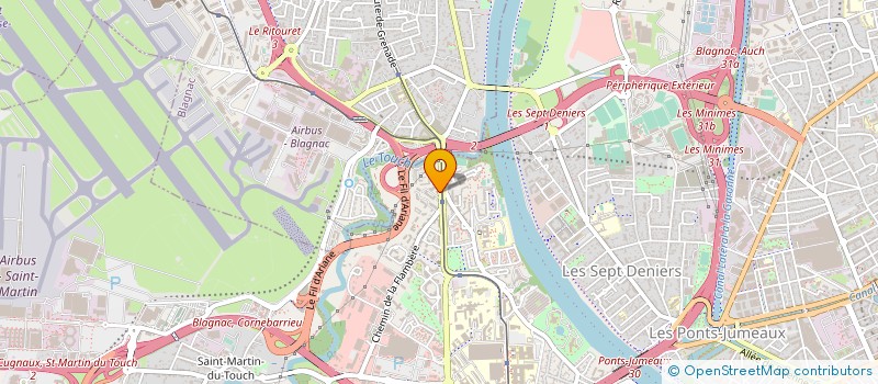 localisation de l'entreprise LE MOULIN D'AMBRE  TOULOUSE